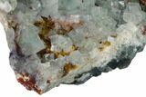 Sea-foam Green, Cubic Fluorite Crystal Cluster - Morocco #164549-2
